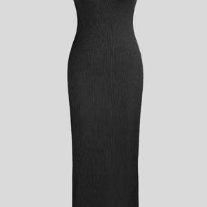 Littlebox Ribbed Black Dress