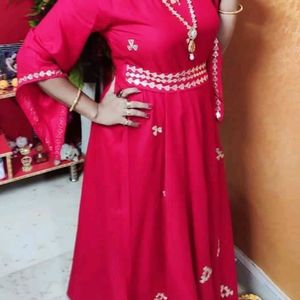 Red Gown For Party Wear