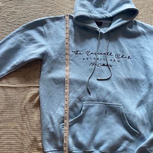 Sky Blue Drop Shoulder Hoodie