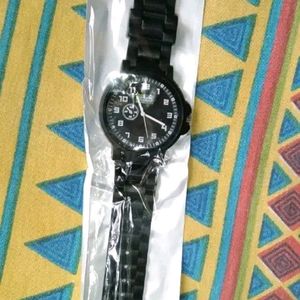 New With Tag Black Analogue Watch