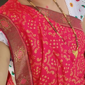 Saree With Beby Frock