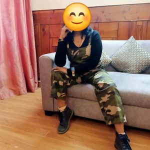 Camouflage Stylish Dungaree For Women