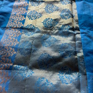 Combo Of 2 -Womens Blue and Coral Color Saree