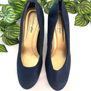 Navy Blue Kitten Heels (Women)