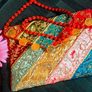 A Multi Colour Rajasthani Handbag