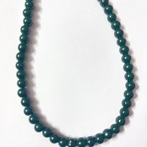 Green Beads Necklace Navratri Sale