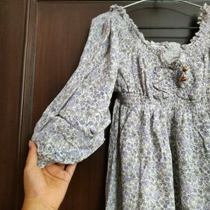 Lavender Floral Dress