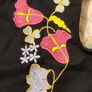 RARE cold shoulder embroidery top