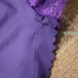 Purple Lace Formal Dress