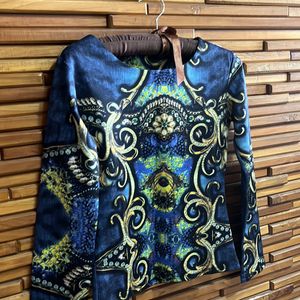 Bold Print Multicoloured Full Sleeve Top