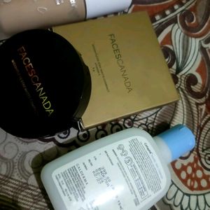 Combo 3 Makeup Product Foundation Cleanser Compact