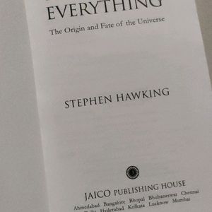 The Theory Of Everything By Stephen Hawking