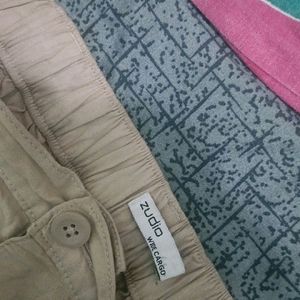 Beige Cargo Pant