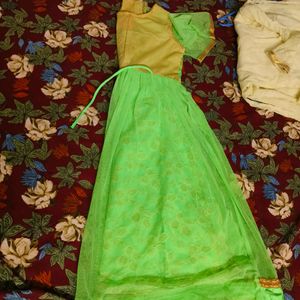 New Green Long Ethnic Gown