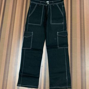 O-78 Size 28 Cargo Women Denim Jeans