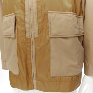 BURBERRY brown corduroy padded pocketed Jacket