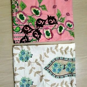 Combo Of 2 Pure Cotton Heavy Embroidery Front Part