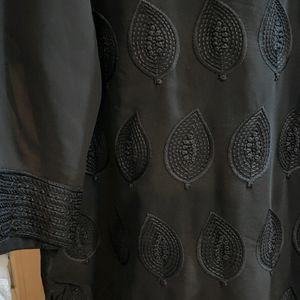 Black Chikankari Kurti