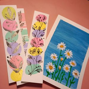 Acrylic Colours Handmade Bookmark 300gsm Paper