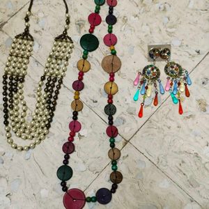 Earings And Necklace Set