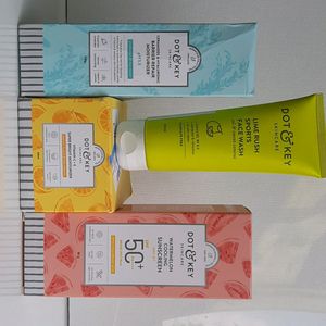 Combo Of Dot&key 4 Sunscreen, Moisturizer, Cream