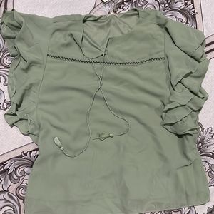 brand new green top