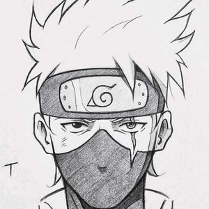 Kakashi Hatake Sketch Only In 100