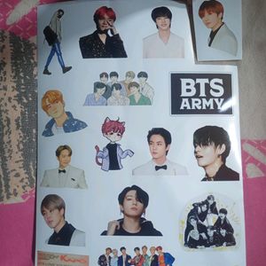 100 BTS cute stickers