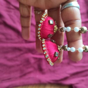 Red Jhumkas