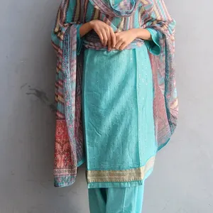 Pure Cotton Suit With" Sitara "Work