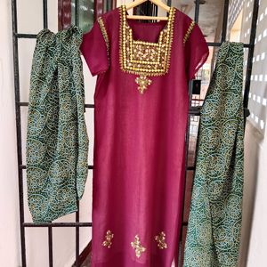 Embroider Kurta Set