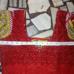 Red And Yellow Cotton Suit