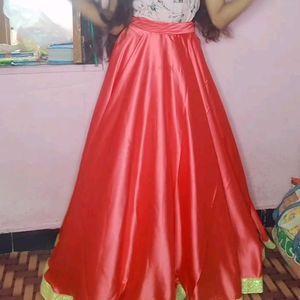 Pinkish Red Lehenga