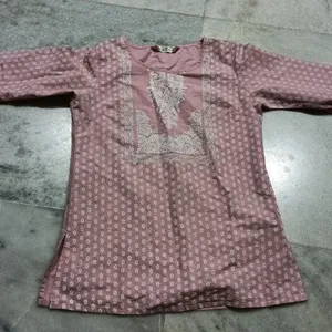 Light Pink Short Kurty Good Condition