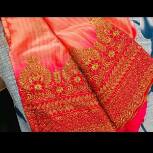 Heavy Embroidery Saree