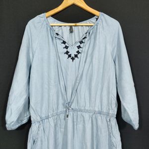 L.O.V. Women Faded Blue Dress