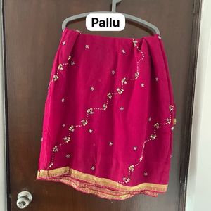 Saree Georgette Rose Color