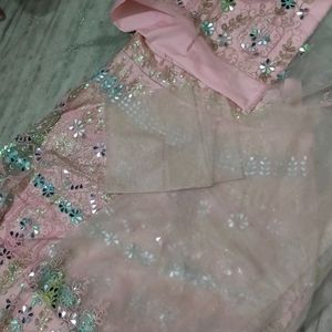 Semi Striched Lengha