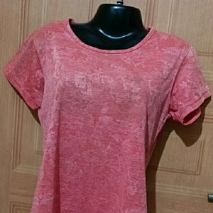 Coral Red Trendy Tshirt.