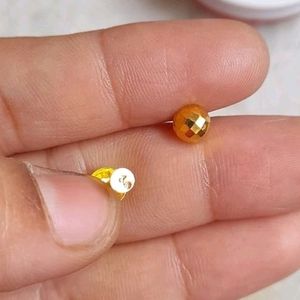 (2)🪙18 Carat Real Gold Studs