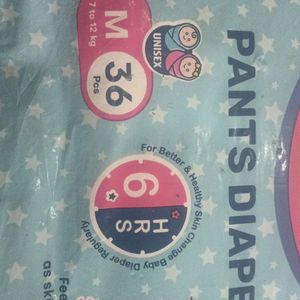 Kiddy Soft Pants Diapers M Size 36 Pcs