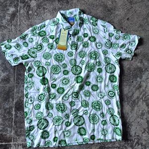 Men Floral Print Slim Fit Shirt