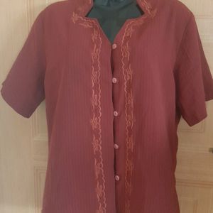 Formal Maroon Top