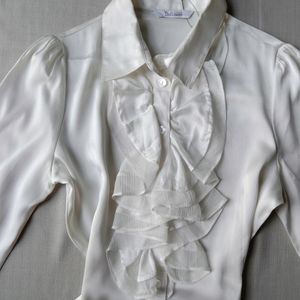 New Premium Korean Ruffled Neck Shirt