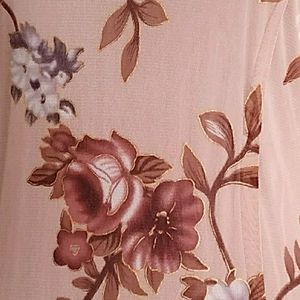 Y2k Vintage Pink Floral Sheer Dress