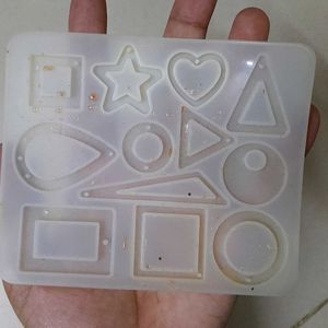 Resin Earring Keychain Mould Silicone