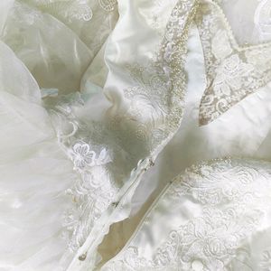 Vintage Ruffled Wedding Dress