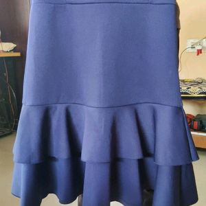 Blue Fit And Floor Dress