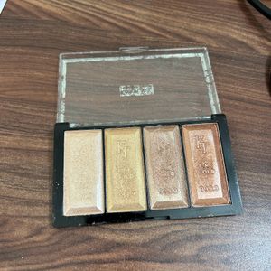 Combo Of Eyeshadow Color Palette+ Highlighter