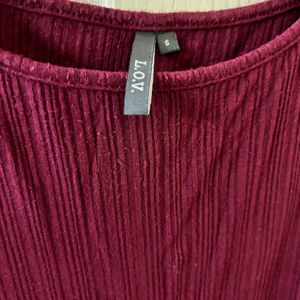 LOV maroon Tops